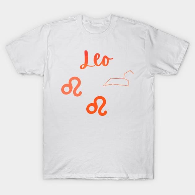 Leo Zodiac T-Shirt by lolalistic